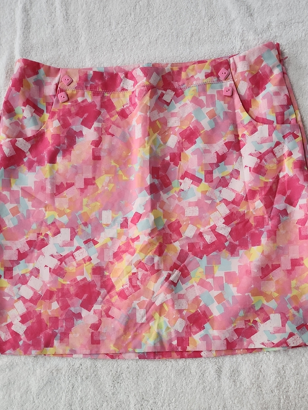 E P Pro Women's Pink Confetti Golf Skort Size 12 Preowned